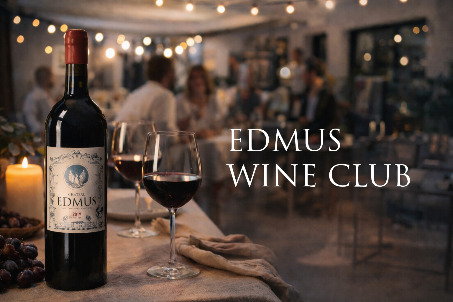 EDMUS Wine Club â DĂ©gustation & moment de partage Vin ChĂąteau EDMUS Saint-Ămilion Grand Cru lors dâune dĂ©gustation conviviale du Wine Club